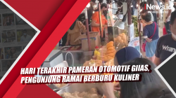 Video Hari Terakhir Pameran Otomotif GIIAS, Pengunjung Ramai Berburu Kuliner<