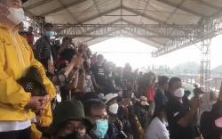 Momen Penonton WSBK Kompak Teriakkan Indonesia di Sirkuit Mandalika<