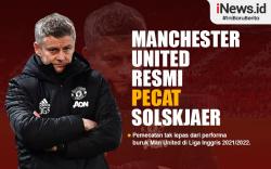 Infografis Ole Gunnar Solskjaer Resmi Dipecat Manchester United