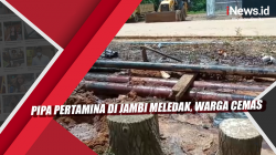 Video Pipa Pertamina di Jambi Meledak, Warga Cemas