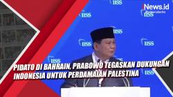 Video Pidato di Bahrain, Prabowo Tegaskan Dukungan Indonesia untuk Perdamaian Palestina