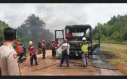 Bus Vaksin Terbakar di Muara Enim, Ini Hasil Penyelidikan Polisi<