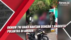 Video Oknum TNI Baku Hantam dengan 2 Anggota Polantas di Ambon