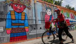 Mural Bertema Kota Jakarta Menghiasi Kawasan Tanah Kusir
