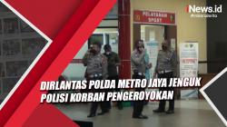 Dirlantas Polda Metro Jaya Jenguk Polisi Korban Pengeroyokan Ormas