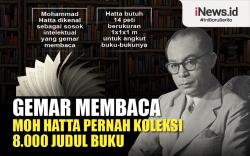 Infografis Moh Hatta yang Gemar Membaca