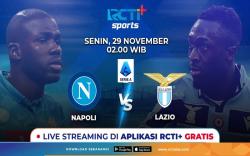 Live Streaming RCTI+ Dini Hari Nanti: Napoli Vs Lazio
