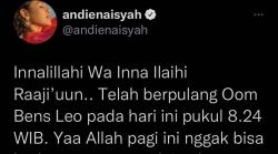 Bens Leo Meninggal Dunia, Andien: Nggak Bisa Berkata Apa-apa
