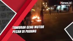Video Tawuran Geng Motor Pecah di Padang, Warga Marah Bakar Satu Unit Motor