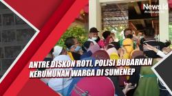 Polisi Bubarkan Kerumunan Warga Antre Diskon Roti di Sumenep