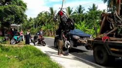 Mobil Ayla Tabrak Vario di Kalipucang Pangandaran, Kaki Kanan Pengendara Motor Remuk