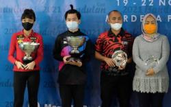Kalahkan Pasangan Jabar, Silviana Lu/Andri Juara Turnamen Biliar di Pekalongan