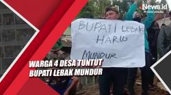 Warga 4 Desa Tuntut Bupati Lebak Mundur karena Janji Kampanye Tak Terealisasi