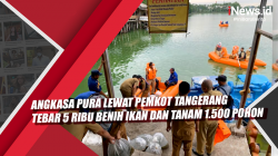 Video Angkasa Pura Lewat Pemkot Tangerang Tebar 5 Ribu Benih Ikan dan Tanam 1.500 Pohon