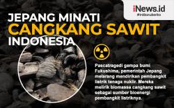 Infografis Jepang Minati Cangkang Sawit Indonesia