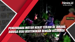 Video Pengendara Motor Nekat Terjun ke Jurang, Diduga Usai Bertengkar dengan Keluarga