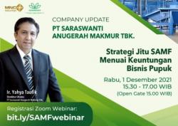 Intip Potensi Cuan Saham Saraswanti Anugerah Makmur (SAMF) di Webinar Besok Rabu Pukul 15.30