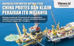 Infografis China Protes Indonesia Bor Minyak di Laut Natuna Utara