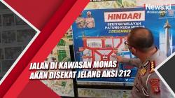 Jelang Aksi Damai 212, Jalan di Kawasan Monas Akan Disekat Nanti Malam