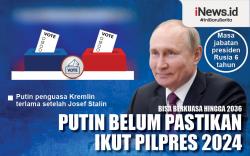 Infografis Vladimir Putin Belum Pastikan Ikut Pilpres Rusia 2024