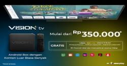 Tembus Semua Segmen Penonton, Vision+ Hadir dengan Android Box Vision+ TV