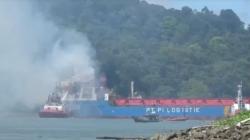 Kapal Kargo Bermuatan Pupuk Alami Kebakaran di Pelabuhan Tanjung Intan Cilacap
