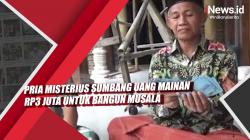 Video Pria Misterius Sumbang Uang Mainan Rp3 Juta untuk Bangun Musala di Batang