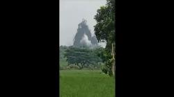 Fenomena Alam Kesongo di Blora Kembali Semburkan Lumpur dan Asap Beracun 