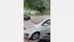 Penampakan Hujan Abu Vulkanik akibat Gunung Semeru Meletus