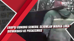 Video Erupsi Gunung Semeru, Sejumlah Warga Luka Dievakuasi ke Puskesmas