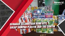 Video Gerakan Selamatkan Bumi Kite, Sulap Sampah Plastik Jadi Tas Cantik