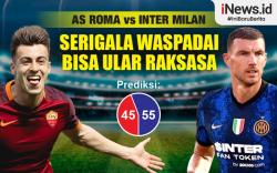 Infografis Prediksi AS Roma Vs Inter Milan