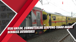 Video Usai Anjlok, Commuterline Serpong-Tanah Abang Berhasil Dievakuasi