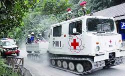 Mampu Tembus Erupsi Gunung Semeru, Intip Ketangguhan Kendaraan Taktis PMI Hagglund BV206 