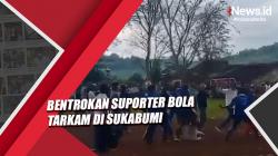 Bentrok, Suporter Bola di Sukabumi Serang dan Rusak Kendaraan Milik Warga<