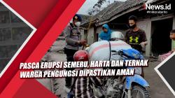 Video Pasca Erupsi Semeru, Harta dan Ternak Warga Pengungsi Dipastikan Aman