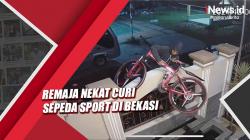 Aksi Remaja Nekat Curi Sepeda Sport di Bekasi Terekam CCTV