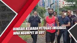 WNA Ngumpet di Got Hindari Kejaran Warga dan Petugas Imigrasi