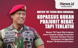 Infografis Mayjen TNI Teguh Muji Angkasa Resmi Jabat Danjen Kopassus