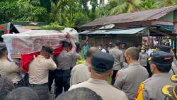 Jenazah Siswa SPN Polri Tewas Kecelakaan Tiba di Biak, Dijemput Kapolres