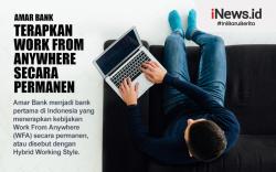Infografis Amar Bank Terapkan Work From Anywhere secara Permanen