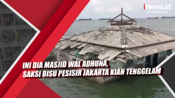 Video Ini Dia Masjid Wal Adhuna, Saksi Bisu Pesisir Jakarta Kian Tenggelam