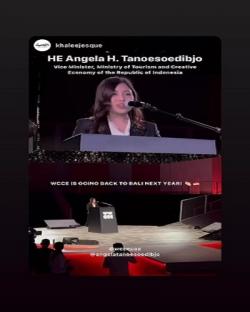 Kabar Baik dari Dubai, Angela Tanoesoedibjo: Konferensi Internasional Ekonomi Kreatif (WCCE) Digelar di Bali 2022