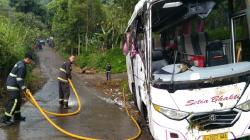 Kronologi Bus Setia Bhakti Terguling di Ciwidey Bandung, Diduga Tak Kuat Menanjak
