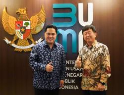  Bertemu Erick Thohir, Bos Krakatau Posco Ungkap Tertarik dengan Industri Kendaraan Listrik Indonesia 