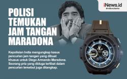 Infografis Polisi Temukan Jam Tangan Maradona