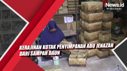 Video Kerajinan Kotak Penyimpanan Abu Jenazah dari Sampah Daun