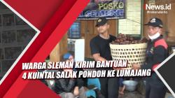 Peduli Semeru, Warga Sleman Kirim Bantuan 4 Kuintal Salak Pondoh ke Lumajang