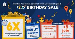 Shopee 12.12 Birthday Sale Mencatatkan Lebih dari 850 Juta Voucher Diklaim pada 12 Desember 