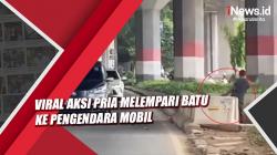 Viral Video Aksi Pria Melempari Batu ke Pengendara Mobil di Jatinegara